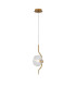 Astoria 1 Light Pendant 16cm Glass Brass/Clear-4