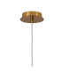 Astoria 1 Light Pendant 16cm Glass Brass/Clear-6