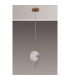 Astoria 1 Light Pendant 16cm Glass Brass/Clear-8