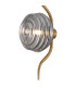 Astoria 1 Light Pendant 16cm Glass Brass/Smoke-7