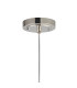 Astoria 1 Light Pendant 16cm Glass Polished Nickel/Amber-8