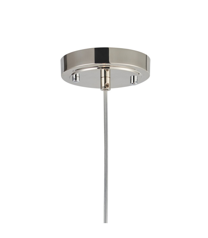 Astoria 1 Light Pendant 16cm Glass Polished Nickel/Amber-8