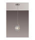Astoria 1 Light Pendant 16cm Glass Polished Nickel/Clear-3