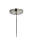 Astoria 1 Light Pendant 16cm Glass Polished Nickel/Clear-6