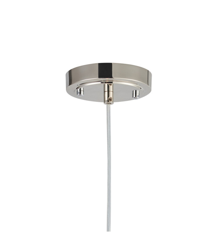 Astoria 1 Light Pendant 16cm Glass Polished Nickel/Smoke-9