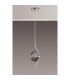 Astoria 1 Light Pendant 16cm Glass Polished Nickel/Smoke-10