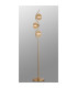 Astoria 3 Light Floor Lamp 160mm Glass Brass/Amber-3