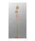 Astoria 3 Light Floor Lamp 160mm Glass Brass/Amber-8