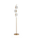 Astoria 3 Light Floor Lamp 160mm Glass Brass/Clear-4