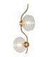 Astoria 3 Light Floor Lamp 160mm Glass Brass/Clear-5