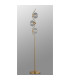 Astoria 3 Light Floor Lamp 160mm Glass Brass/Clear-8