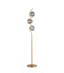 Astoria 3 Light Floor Lamp 160mm Glass Brass/Smoke-1