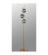 Astoria 3 Light Floor Lamp 160mm Glass Brass/Smoke-3