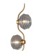 Astoria 3 Light Floor Lamp 160mm Glass Brass/Smoke-5