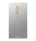 Astoria 3 Light Floor Lamp 160mm Glass Polished Nickel/Amber-3