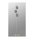 Astoria 3 Light Floor Lamp 160mm Glass Polished Nickel/Smoke-8