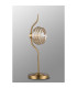 Astoria 1 Light Table Lamp 160mm Glass Brass/Amber-8