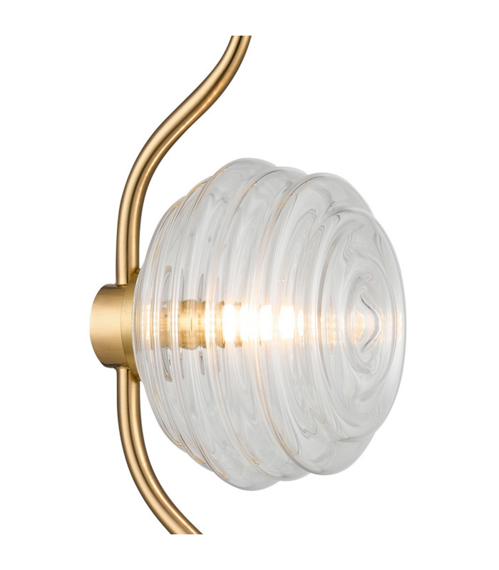 Astoria 1 Light Table Lamp 160mm Glass Brass/Clear-5