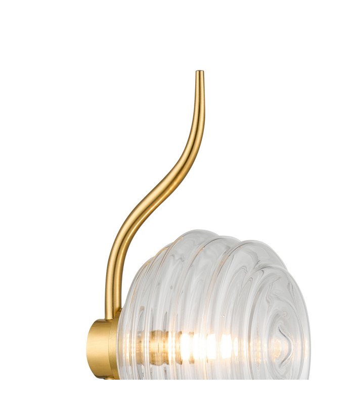 Astoria 1 Light Table Lamp 160mm Glass Brass/Clear-7