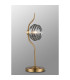 Astoria 1 Light Table Lamp 160mm Glass Brass/Smoke-3
