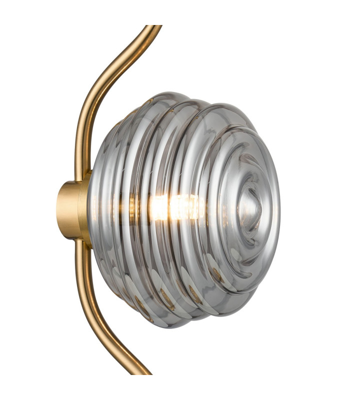 Astoria 1 Light Table Lamp 160mm Glass Brass/Smoke-5