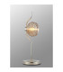Astoria 1 Light Table Lamp 160mm Glass Polished Nickel/Amber-3