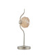 Astoria 1 Light Table Lamp 160mm Glass Polished Nickel/Amber-4