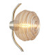 Astoria 1 Light Table Lamp 160mm Glass Polished Nickel/Amber-6