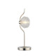 Astoria 1 Light Table Lamp 160mm Glass Polished Nickel/Clear-1