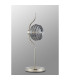 Astoria 1 Light Table Lamp 160mm Glass Polished Nickel/Smoke-7