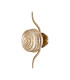 Astoria 1 Light Wall/Flush Light 160mm Glass Brass/Amber-4