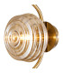 Astoria 1 Light Wall/Flush Light 160mm Glass Brass/Amber-6
