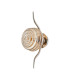 Astoria 1 Light Wall/Flush Light 160mm Glass Polished Nickel/Amber-4