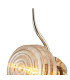 Astoria 1 Light Wall/Flush Light 160mm Glass Polished Nickel/Amber-5