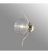 Astoria 1 Light Wall/Flush Light 160mm Glass Polished Nickel/Clear-3