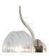 Astoria 1 Light Wall/Flush Light 160mm Glass Polished Nickel/Clear-5