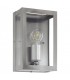 1 Light Outdoor Flush Wall Light Stainless Steel IP44, E27 - 1