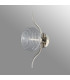 Astoria 1 Light Wall/Flush Light 160mm Glass Polished Nickel/Clear-7