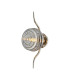 Astoria 1 Light Wall/Flush Light 160mm Glass Polished Nickel/Smoke-1