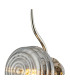 Astoria 1 Light Wall/Flush Light 160mm Glass Polished Nickel/Smoke-5