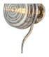 Astoria 1 Light Wall/Flush Light 160mm Glass Polished Nickel/Smoke-6