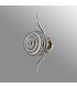 Astoria 1 Light Wall/Flush Light 160mm Glass Polished Nickel/Smoke-7