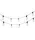 Flushing Festoon 24V DC Total 3.6W LED 2700K 1m 2 x 0.15mm² PVC Lead Cable 50cm Bulb Spacing Male Connector IP44 -1
