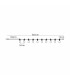 Flushing Festoon 24V DC Total 3.6W LED 2700K 1m 2 x 0.15mm² PVC Lead Cable 50cm Bulb Spacing Male Connector IP44 -2
