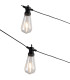Flushing Festoon 24V DC Total 3.6W LED 2700K 1m 2 x 0.15mm² PVC Lead Cable 50cm Bulb Spacing Male Connector IP44 -5