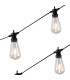 Flushing Festoon 24V DC Total 3.6W LED 2700K 1m 2 x 0.15mm² PVC Lead Cable 50cm Bulb Spacing Male Connector IP44 -6
