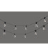 Flushing Festoon 24V DC Total 3.6W LED 2700K 1m 2 x 0.15mm² PVC Lead Cable 50cm Bulb Spacing Male Connector IP44 -7