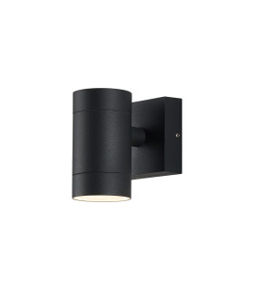 Flushing Cylinder 24V DC Up or Down Wall Light 3W LED 3000K c/w 2m Fly Lead Male Connection IP44 Anthracite -1