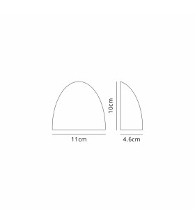 Flushing Domed 24V DC Wall Light 3W LED 3000K c/w 2m Fly Lead 2 x 0.75mm² PVC Cable Male Connection IP44 Anthracite -2