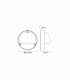 Flushing Round 24V DC Wall/Step Light 1.2W LED 3000K c/w 1m 2 x 0.3mm² PVC Cable Male Connection IP44 Anthracite -2